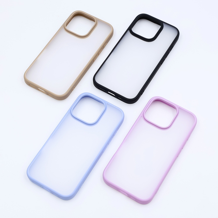 SHEER 衝撃吸収 バンパー 指紋防止 マット シアー ハイブリッドケース