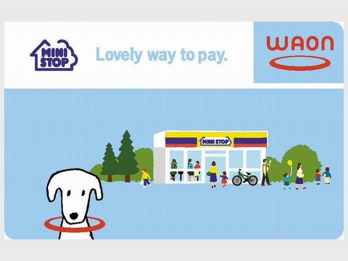 <対象の電子マネーWAONのカード例>