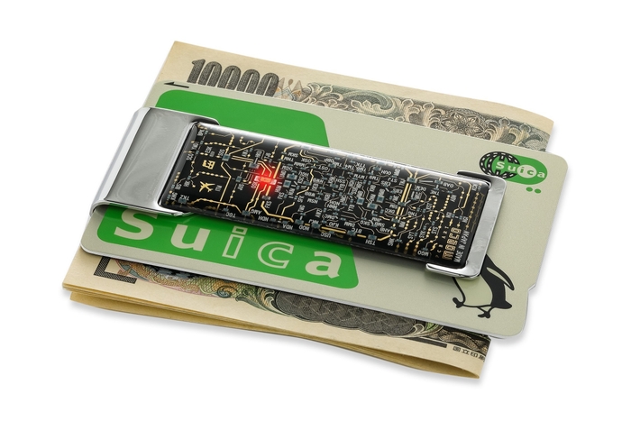 ICカードクリップ 関西回路線図 黒