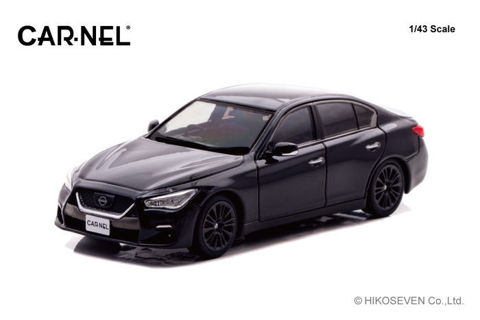 1/43 日産 スカイライン 400R (V37) 2022 Midnight Purple:左前