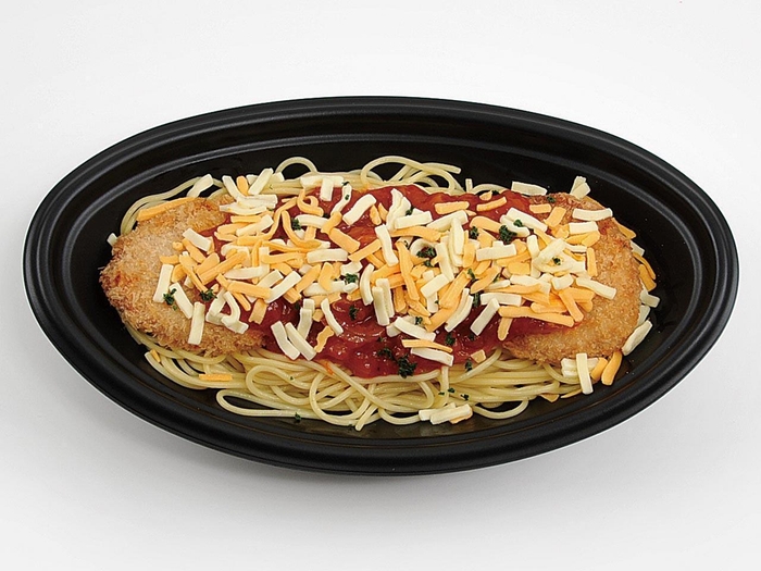 ポークカツレツのトマトソースパスタ 単品画像※レンジ加熱前