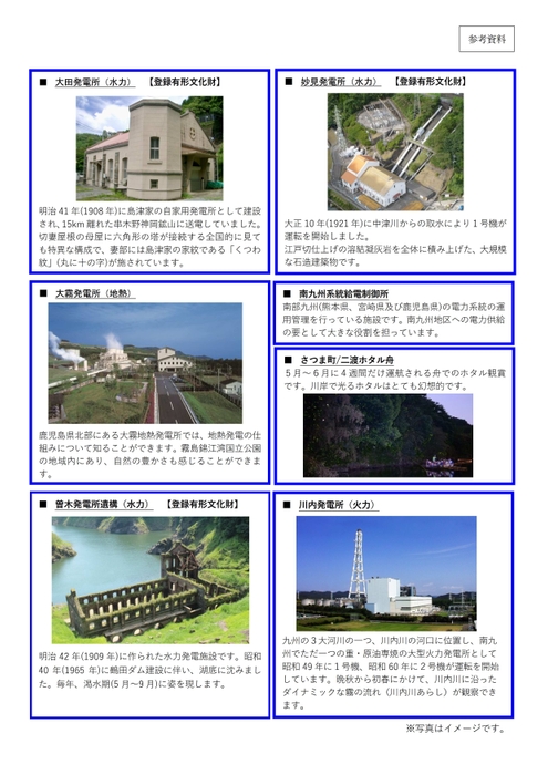 見学先 かごしまエネルギーミックス探検ツアー