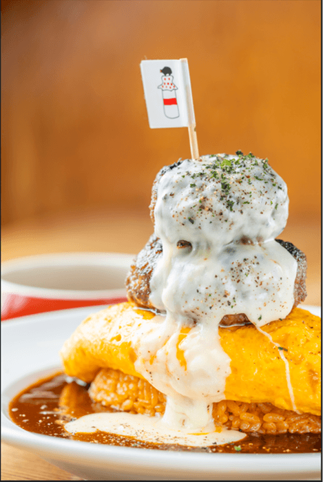 増量ハンバーグ　デミグラスオムライス