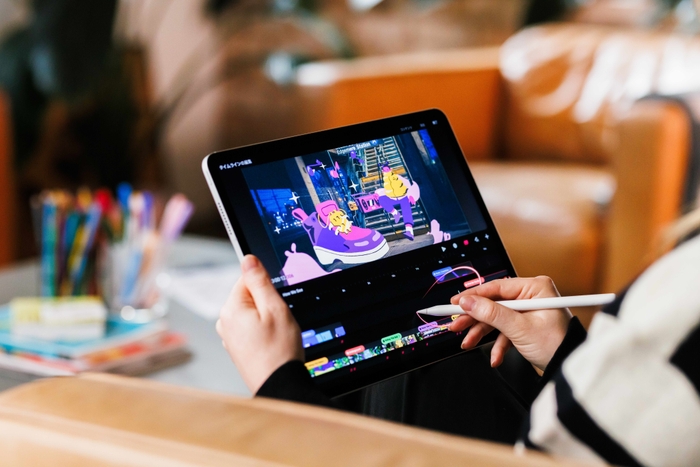 マルチタッチタイムライン(クレジット: Procreate, 21-19 のアニメーション作品)