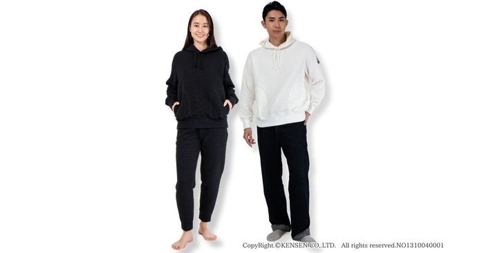 エベレスト 綿プルオーバーパーカー　着用イメージ(2)