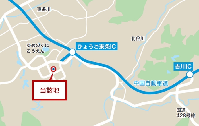 MCUD・ZIPひょうご東条 周辺地図