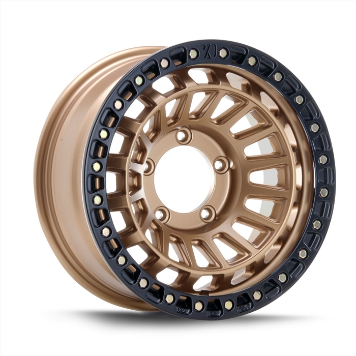 16x6.0 マットブロンズ/ブラックリム