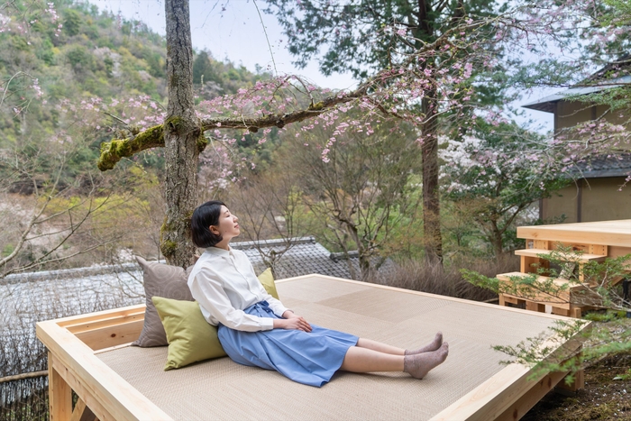 畳敷きのテラス