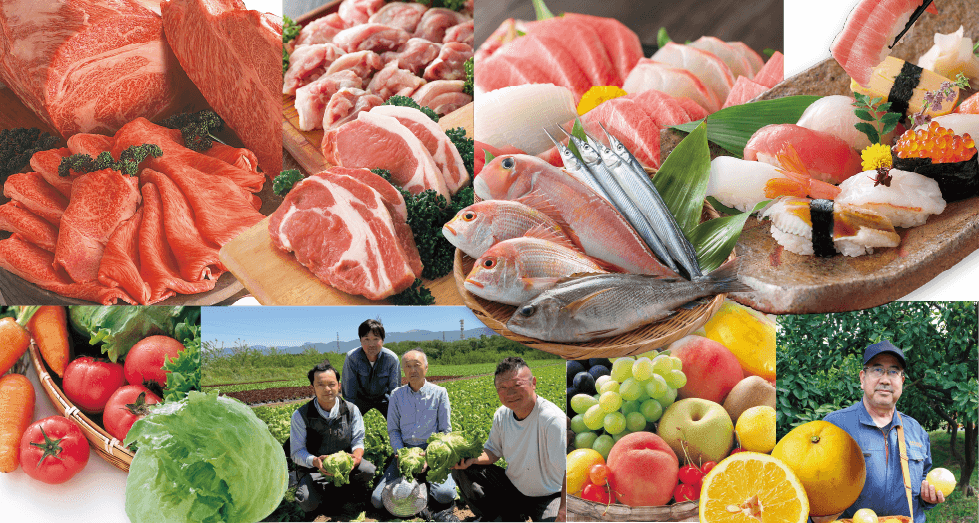 全国の産地からの食材