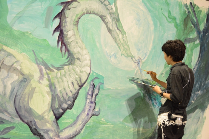 ライブペイントの様子-2