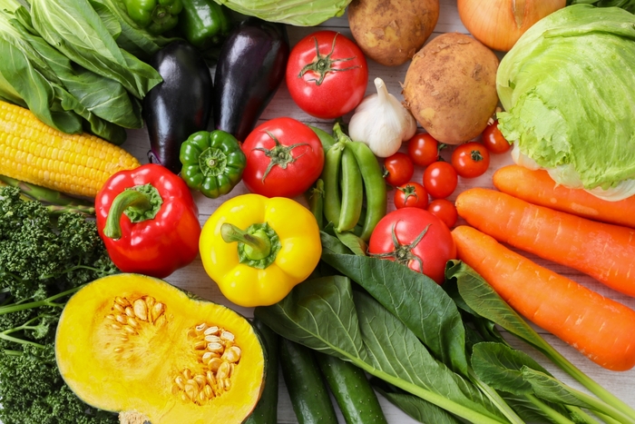 緑黄色野菜と一緒に! イメージ写真