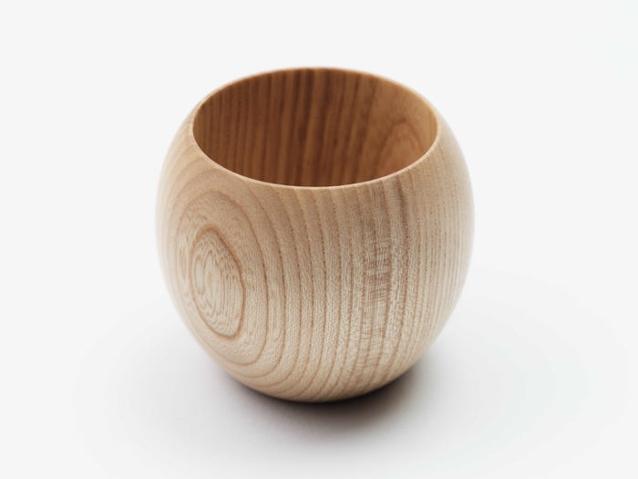 木のおちょこ 正面