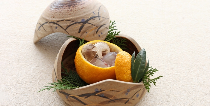 蒸物:柚子釜蒸し