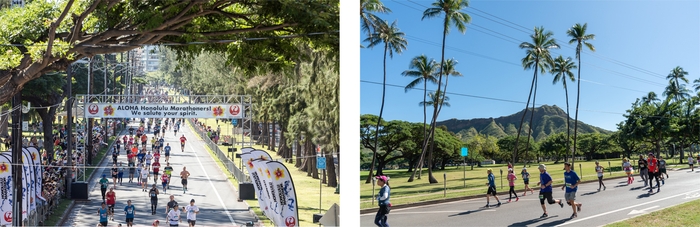ホノルルマラソンゴール付近