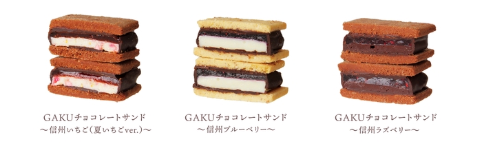3種のベリーチョコサンド