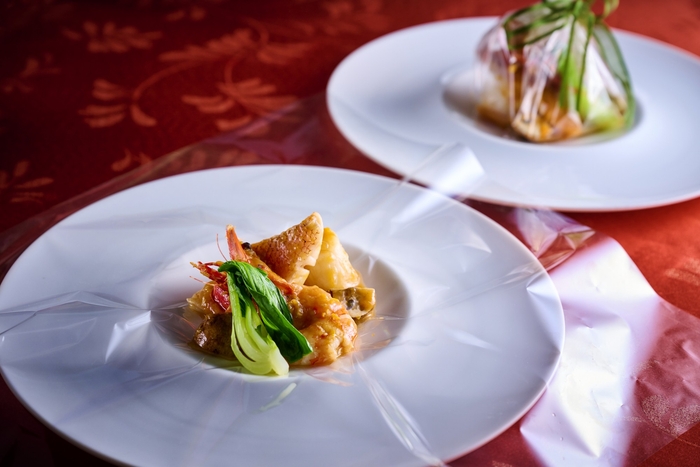 ▲淡路島三年とらふぐを使用した料理  ※イメージは昨年の料理