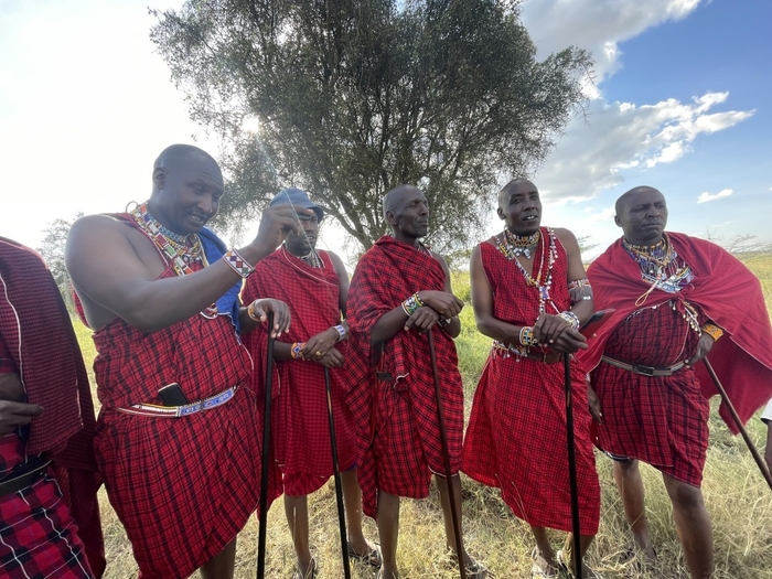 マサイ族の村を訪問交流