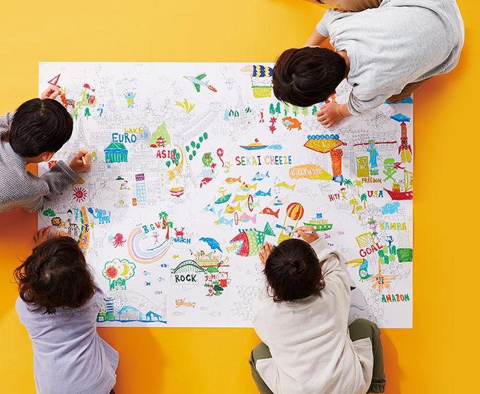 ワークショップ(NuRIE(巨大ぬり絵))