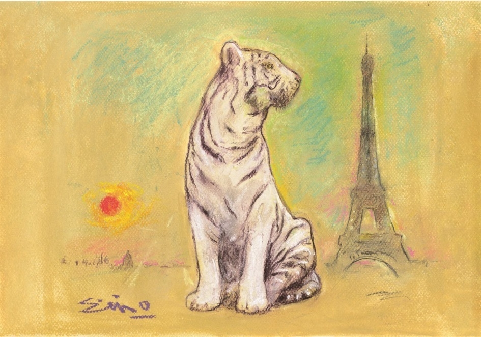 大津英敏「東京からパリへ」