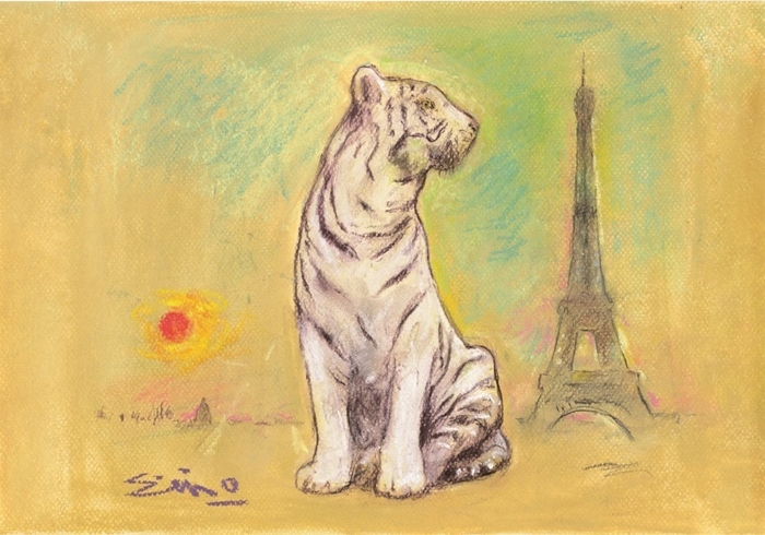 大津英敏「東京からパリへ」