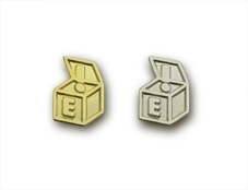 ◆PINS FACTORY（ピンズファクトリー）◆社章実例　有限会社エフォート様			★遊び心たっぷりのユニークなデザイン！