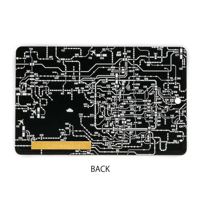 FLASH 関西回路線図 黒 電子工作キット 裏