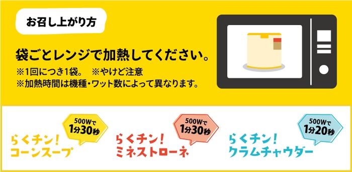 らくチン!スープ お召し上がり方
