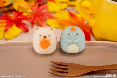 映画公開に合わせ『すみっコぐらし』の食べマスが秋仕様で登場 　もみじモチーフの「とかげ」と「しろくま」がセットで発売