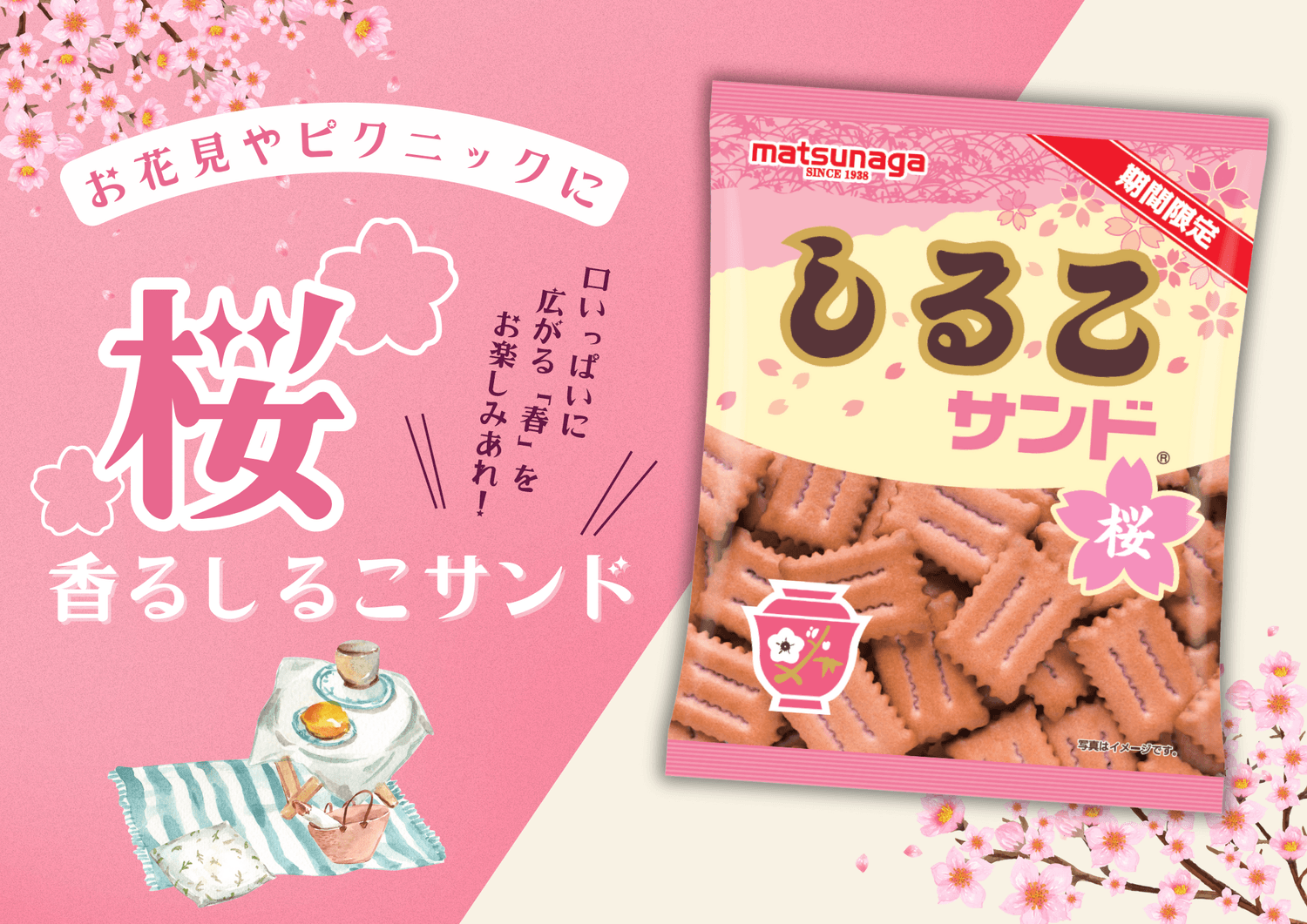しるこサンド桜 販促POP