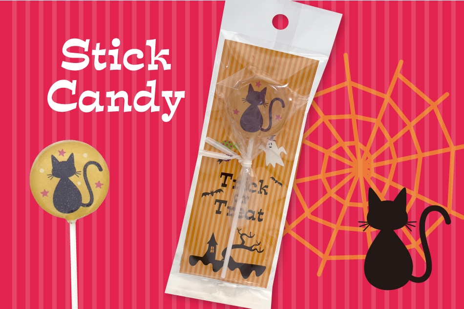Halloween Cat スティックキャンディ(黄)216円(税込)