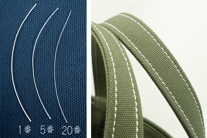 超極太糸で2号帆布を縫い上げる!