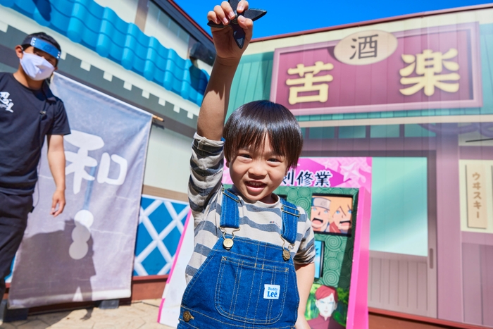 ▲オリジナル手裏剣で修業に挑め!