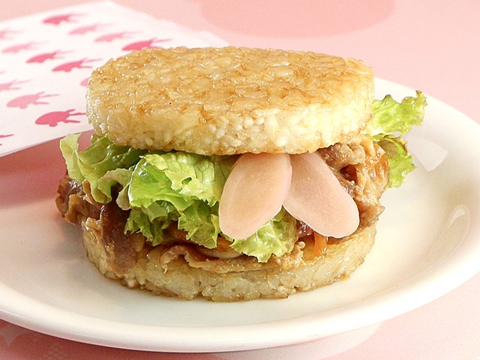 岩下の新生姜 生姜焼きライスバーガー