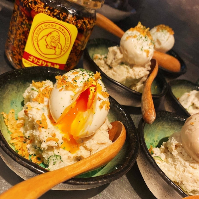 ポテトサラダに ROBATA虎龍