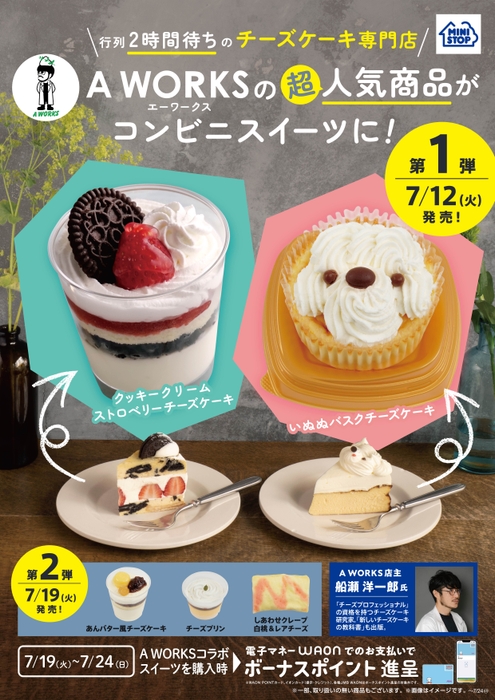 A WORKS・ミニストップコラボ商品ポスター