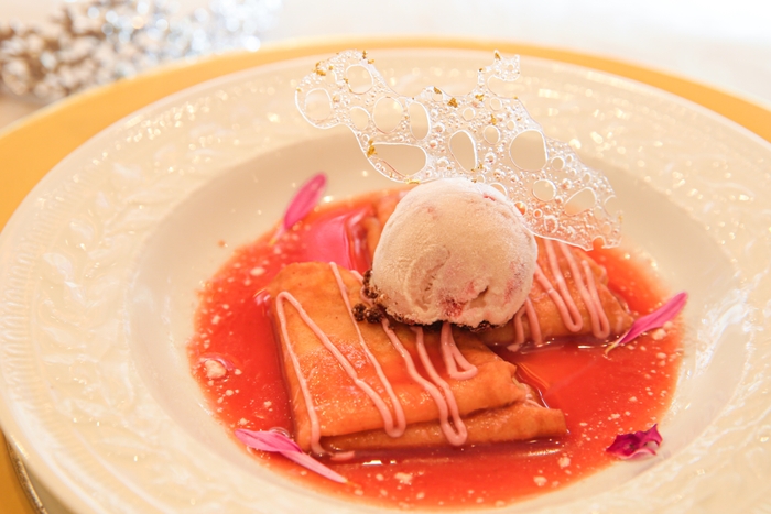 ベリーティーのクレープシュゼット(オプション)