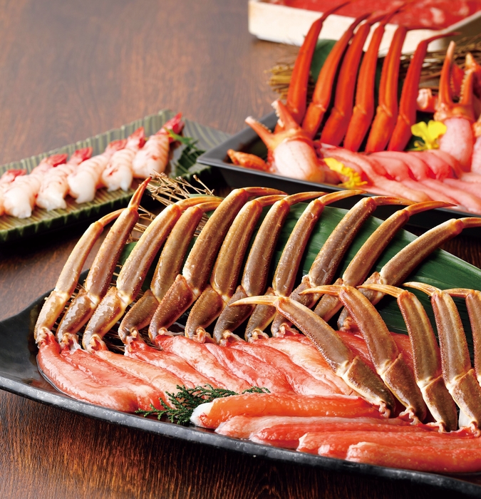 2種のかにしゃぶと2種の茹で蟹食べ放題1