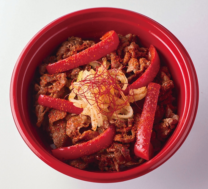 お肉の専門店 スギモト「激辛赤いプルコギ丼」