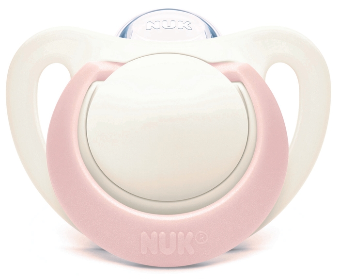 おしゃぶりジーニアス(消毒ケース付き)ピンク