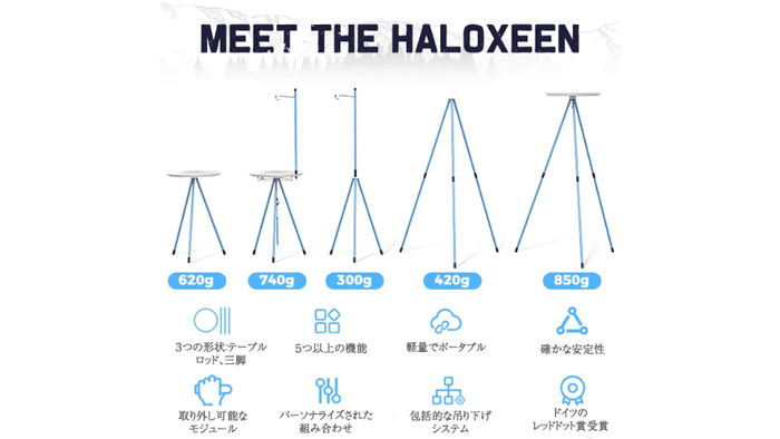 重量は1セット1kg以下！