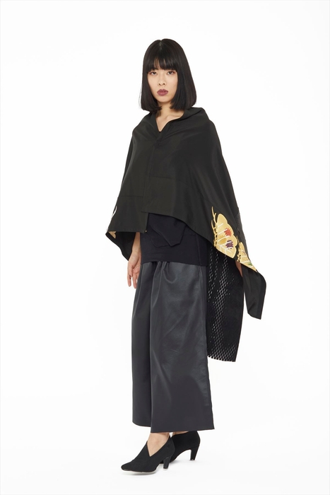 #mgakimono no4.HYBRID PONCHO DRESS ポンチョとして着る