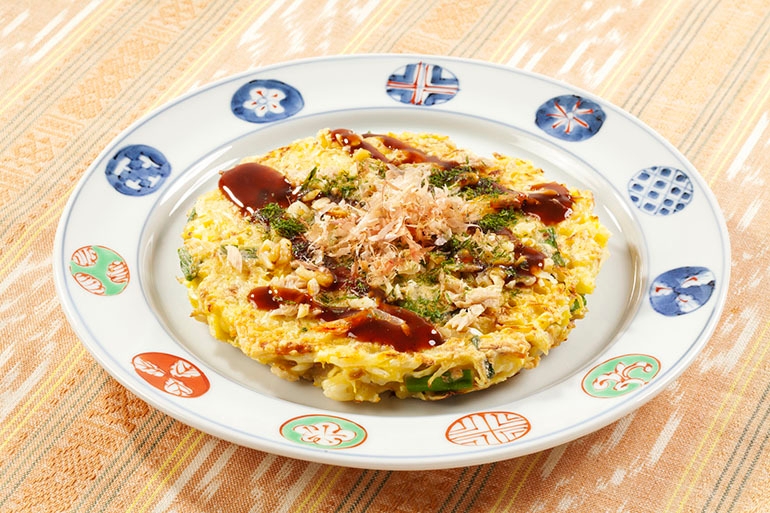 くるみ入りお好み焼き