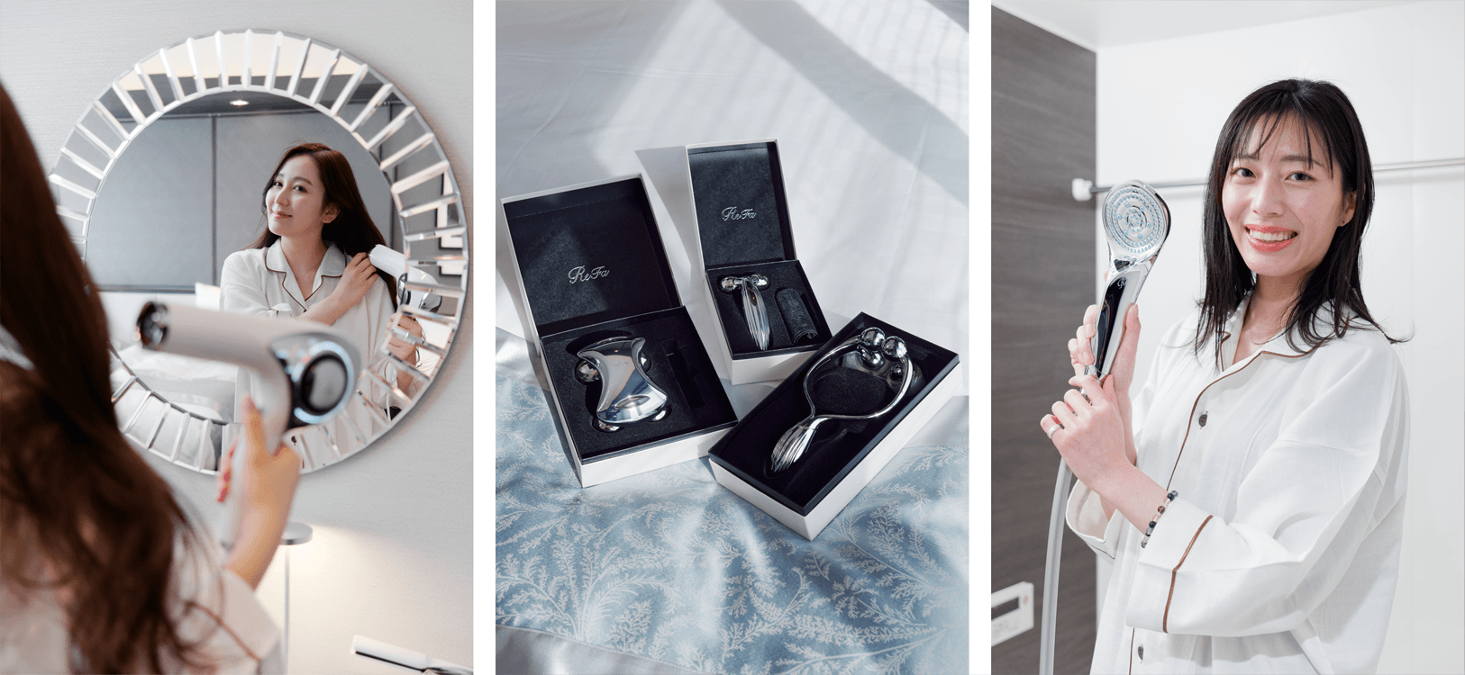 (左)ゴールドステイ栄 ReFaルーム(中・右)ゴールドステイ大須・栄 ReFaルーム