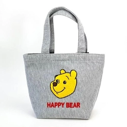 フェイスデザインがシンプルでおしゃれな、くまのプーさんの保温保冷ミニトート！会社にも学校にも持っていけるランチトートです