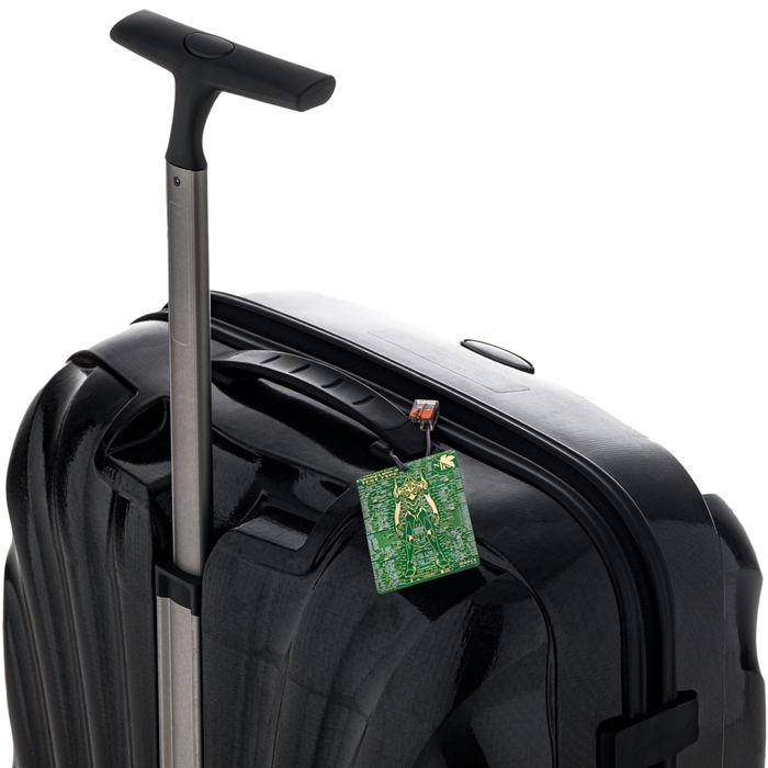 FLASH EVA01 基板アート バッグタグ 緑 使用例