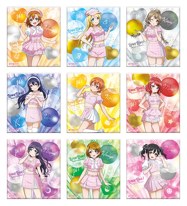 アートパネル(μ's girly pink) (全9種・ランダム) 660円(税込)