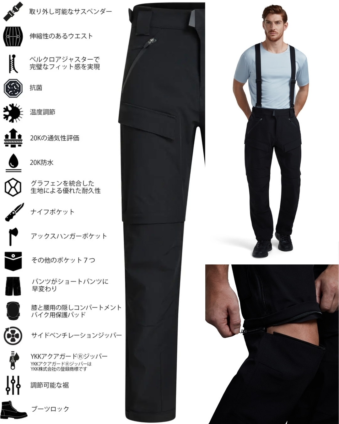Everything Proof パンツ機能一覧
