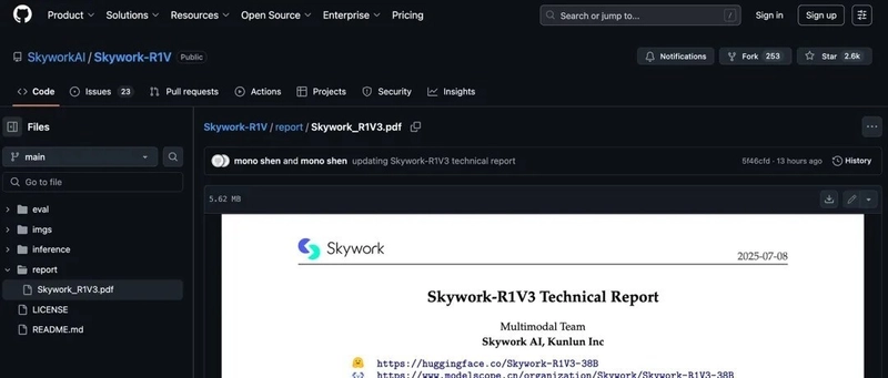 OpenAIもAnthropicも超えた！Skywork AIの新マルチモーダルAI「R1V 3.0」がオープンソース化
