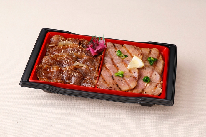 『ねぎ塩牛タン&スタミナ焼肉重』(税込1,201円/1個)