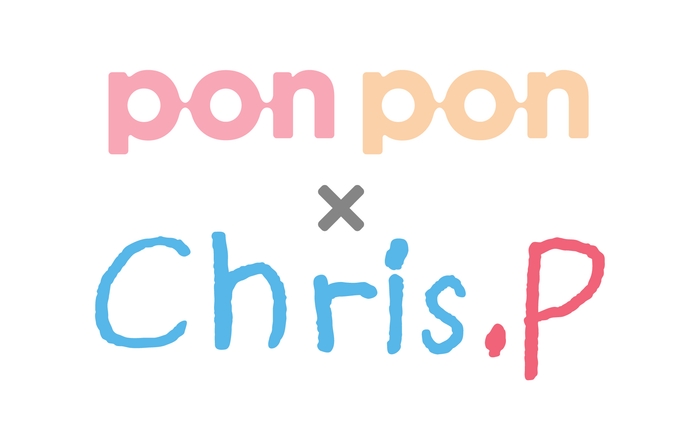 pon pon × Chris.P ロゴ